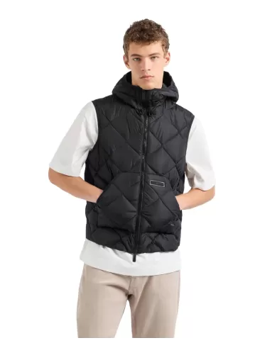 Piumino smanicato uomo nero trapuntato 6DZQ01 ZN4XZ | ARMANI EXCHANGE Piumino smanicato uomo nero trapuntato 6DZQ01 ZN4XZ | ARMANI EXCHANGE