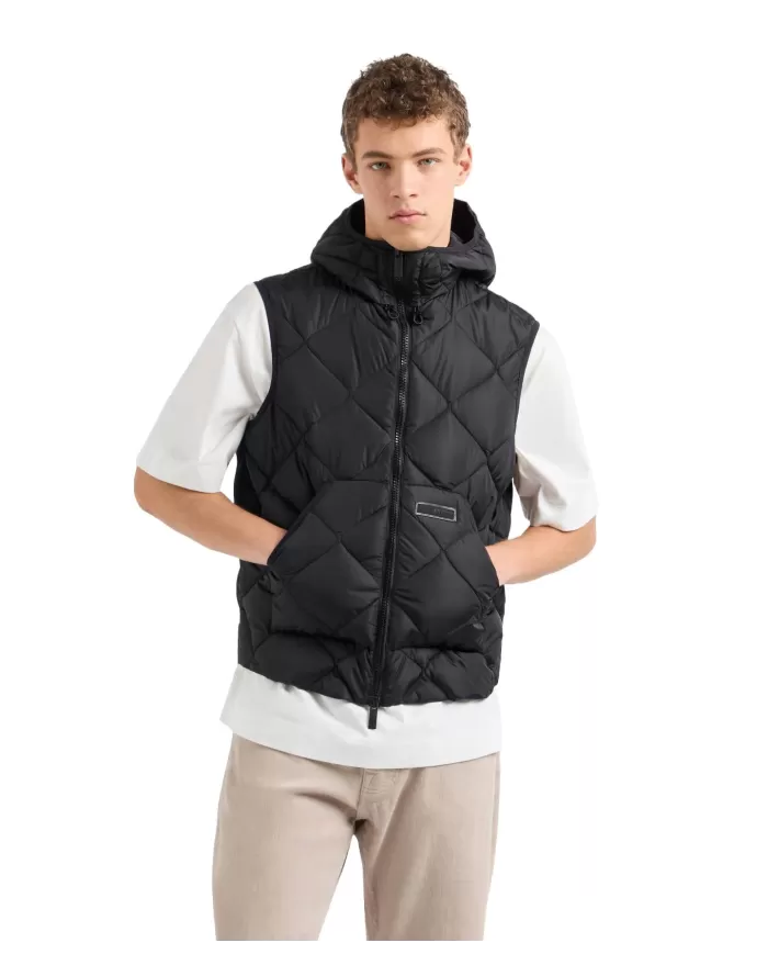 Piumino smanicato uomo nero trapuntato 6DZQ01 ZN4XZ | ARMANI EXCHANGE Piumino smanicato uomo nero trapuntato 6DZQ01 ZN4XZ | ARMANI EXCHANGE