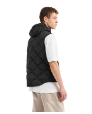 Piumino smanicato uomo nero trapuntato 6DZQ01 ZN4XZ | ARMANI EXCHANGE