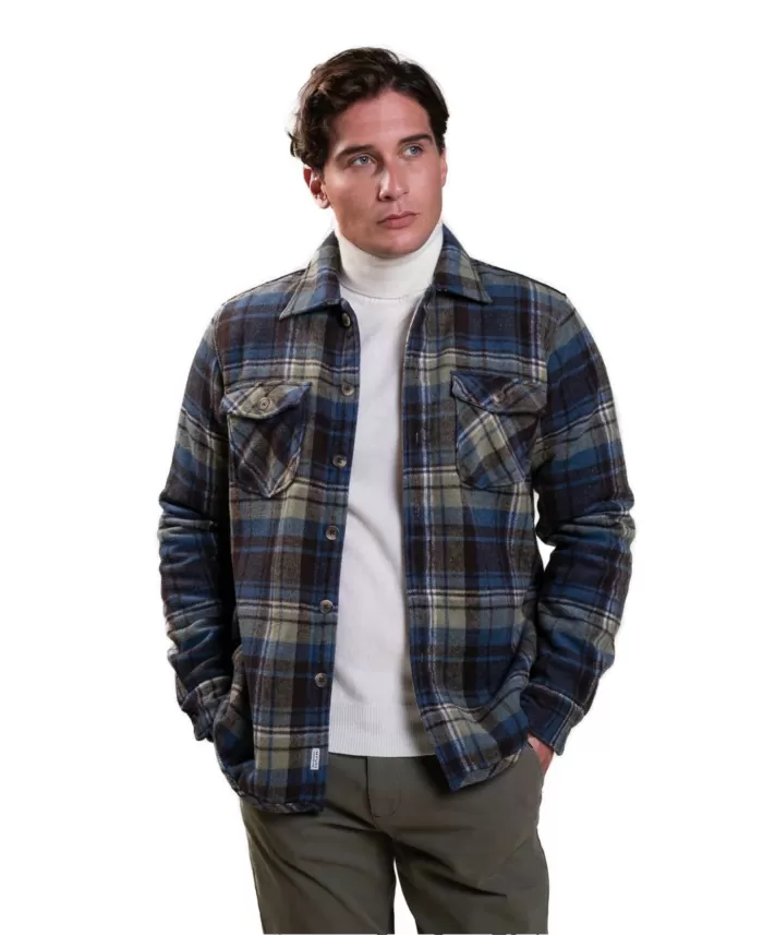 Camicia uomo over-shirt a quadri in flanella ADRIAN831 FLA189| IMPURE Camicia uomo over-shirt a quadri in flanella ADRIAN831 FLA189| IMPURE