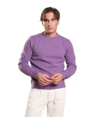 Maglione uomo malva in lana CHARLIE WN8 | IMPURE