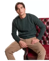 Maglione uomo dark green in lana CHARLIE WN8 |IMPURE