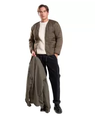 Giacca uomo green trapuntata rimovibile DEREKCNV CNVC06 | IMPURE