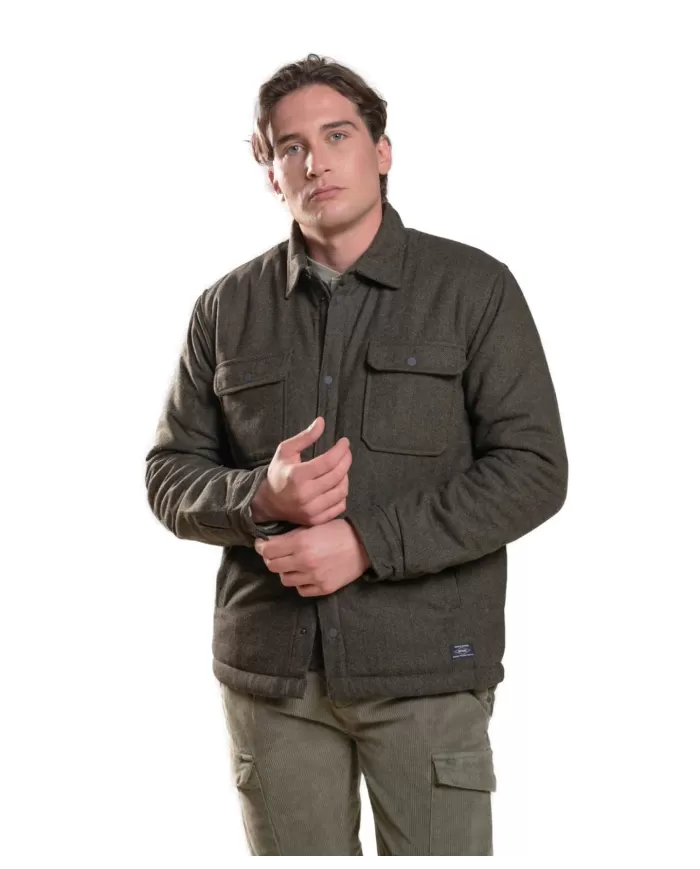 Giacca uomo verde stile camicia overshirt EDWARD V05 | IMPURE Giacca uomo verde stile camicia overshirt EDWARD V05 | IMPURE