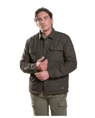 Giacca uomo verde stile camicia overshirt EDWARD V05 | IMPURE