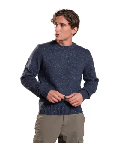 Maglia uomo blu n cotone lavorazione a costine GEORGE WN5C | IMPURE Maglia uomo blu n cotone lavorazione a costine GEORGE WN5C | IMPURE