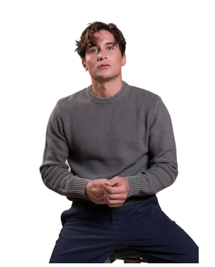 Maglia uomo in cotone verde miltare GRANT COT | IMPURE Maglia uomo in cotone verde miltare GRANT COT | IMPURE