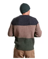 IMPURE Maglia uomo HAROLD WN A-EP in filato mouliné di misto lana con stripes di diversa tonalità 130 multicolor