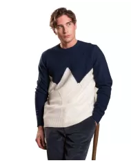 Maglia uomo in lana con motivo a rombi bicolore JESSE WN8C | IMPURE Maglia uomo in lana con motivo a rombi bicolore JESSE WN8C | IMPURE