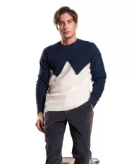 Maglia uomo in lana con motivo a rombi bicolore JESSE WN8C | IMPURE Maglia uomo in lana con motivo a rombi bicolore JESSE WN8C | IMPURE