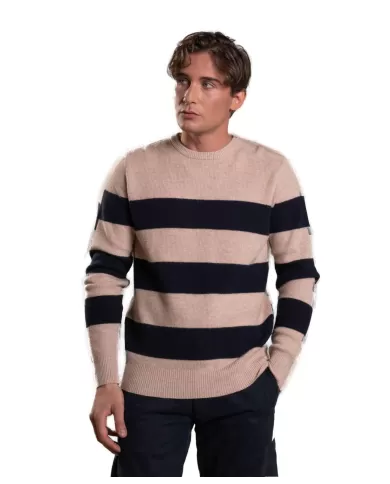 Maglia uomo in lana fantasia rigata bicolore KEVIN WOV | IMPURE Maglia uomo in lana fantasia rigata bicolore KEVIN WOV | IMPURE