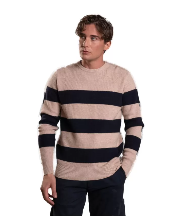 Maglia uomo in lana fantasia rigata bicolore KEVIN WOV | IMPURE Maglia uomo in lana fantasia rigata bicolore KEVIN WOV | IMPURE