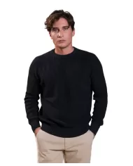 Maglia uomo nera in cotone SIMON COT | IMPURE