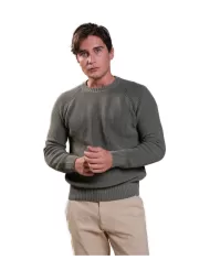 Maglia uomo verde militare in cotone SIMON COT |IMPURE