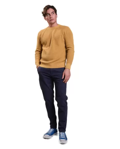 Maglia uomo ocra in cotone SIMON COT | IMPURE Maglia uomo ocra in cotone SIMON COT | IMPURE