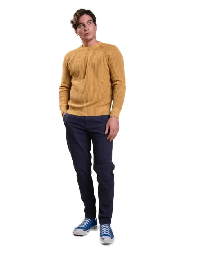 Maglia uomo ocra in cotone SIMON COT | IMPURE Maglia uomo ocra in cotone SIMON COT | IMPURE