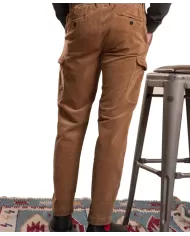 Pantalone uomo in velluto stile cargo biscotto SMITH V05 | IMPURE