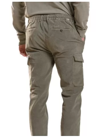 Pantalone uomo verde in velluto stile cargo SMITH V05 | IMPURE Pantalone uomo verde in velluto stile cargo SMITH V05 | IMPURE