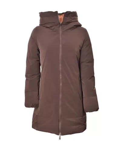 Piumino Donna reversibile marrone/arancio MLW24162 DOTTIE | MUSEUM