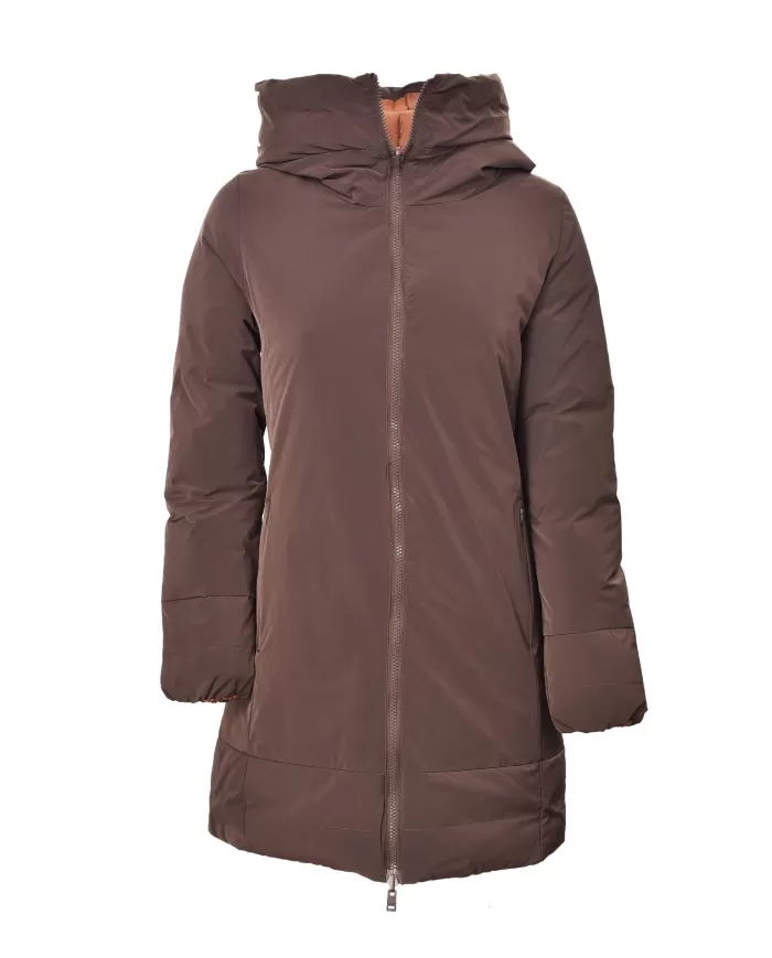 Piumino Donna reversibile marrone/arancio MLW24162 DOTTIE | MUSEUM Piumino Donna reversibile marrone/arancio MLW24162 DOTTIE | MUSEUM