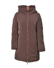 Piumino Donna reversibile marrone/arancio MLW24162 DOTTIE | MUSEUM