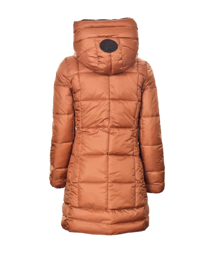 Piumino Donna reversibile marrone/arancio MLW24162 DOTTIE | MUSEUM