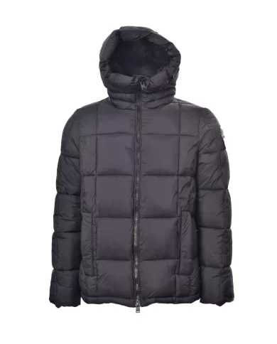 Piumino black beauty con salpa e patch logate MMW24005 DENYS | MUSEUM Piumino black beauty con salpa e patch logate MMW24005 DENYS | MUSEUM