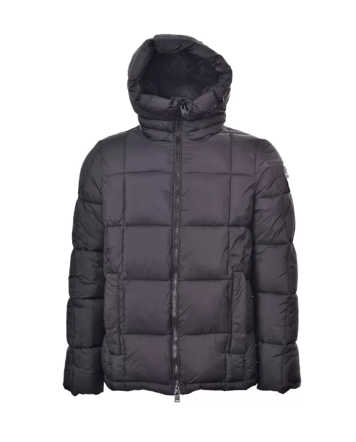 Piumino black beauty con salpa e patch logate MMW24005 DENYS | MUSEUM Piumino black beauty con salpa e patch logate MMW24005 DENYS | MUSEUM