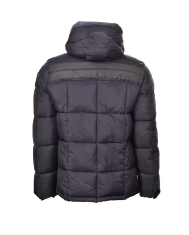 Piumino black beauty con salpa e patch logate MMW24005 DENYS | MUSEUM Piumino black beauty con salpa e patch logate MMW24005 DENYS | MUSEUM