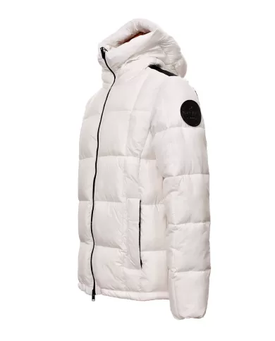 Piumino Uomo bianco trapuntato MMW24005 DENYS | MUSEUM Piumino Uomo bianco trapuntato MMW24005 DENYS | MUSEUM