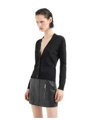 Cardigan Donna nero 6DYE1K YMH6Z | ARMANI EXCHANGE