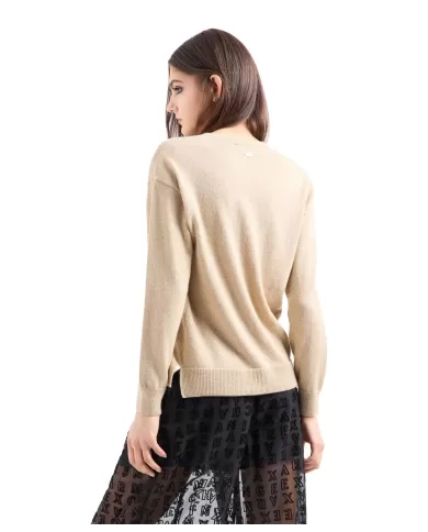 Maglia Donna gold 6DYM2C YM2FZ | ARMANI EXCHANGE Maglia Donna gold 6DYM2C YM2FZ | ARMANI EXCHANGE