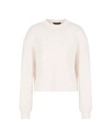 Felpa donna in cotone stile francese 6DYM80 YJFZZ |ARMANI EXCHANGE Felpa donna in cotone stile francese 6DYM80 YJFZZ |ARMANI EXCHANGE