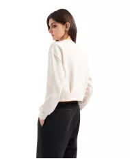 Felpa donna in cotone stile francese 6DYM80 YJFZZ |ARMANI EXCHANGE