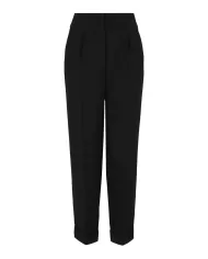 Pantalone Donna nero con pinces 6DYP10 YN9JZ | ARMANI EXCHANGE