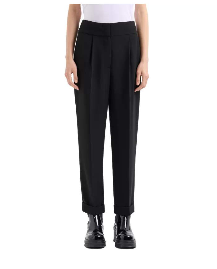 Pantalone Donna nero con pinces 6DYP10 YN9JZ | ARMANI EXCHANGE Pantalone Donna nero con pinces 6DYP10 YN9JZ | ARMANI EXCHANGE