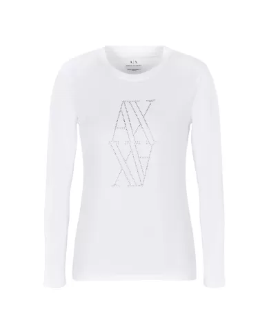 T-shirt donna bianca manica lunga 6DYT05 YJDTZ | ARMANI EXCHANGE T-shirt donna bianca manica lunga 6DYT05 YJDTZ | ARMANI EXCHANGE