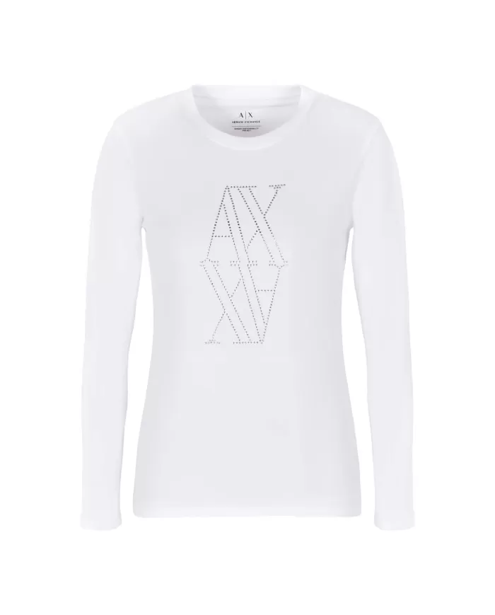 T-shirt donna bianca manica lunga 6DYT05 YJDTZ | ARMANI EXCHANGE T-shirt donna bianca manica lunga 6DYT05 YJDTZ | ARMANI EXCHANGE