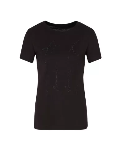 T-shirt Donna nera in cotone 6DYT53 YJ3RZ | ARMANI EXCHANGE T-shirt Donna nera in cotone 6DYT53 YJ3RZ | ARMANI EXCHANGE