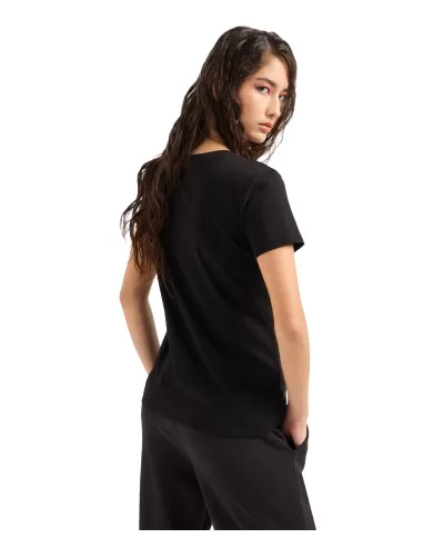 T-shirt Donna nera in cotone 6DYT53 YJ3RZ | ARMANI EXCHANGE T-shirt Donna nera in cotone 6DYT53 YJ3RZ | ARMANI EXCHANGE