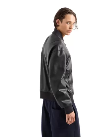 Bomber Uomo nero in ecopelle 6DZB23 ZE1CZ | ARMANI EXCHANGE Bomber Uomo nero in ecopelle 6DZB23 ZE1CZ | ARMANI EXCHANGE