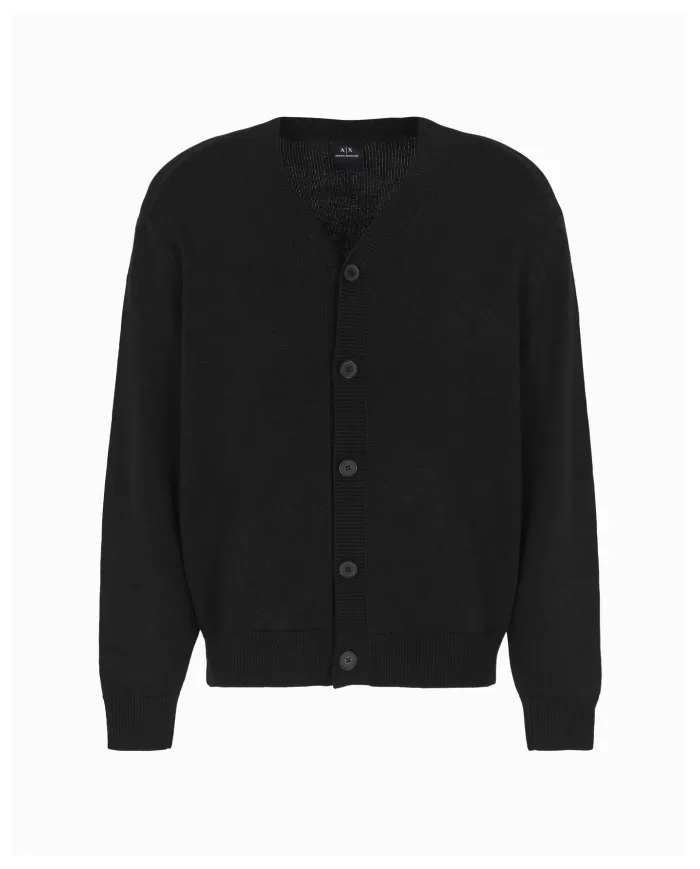 Cardigan Uomo nero in lana 6DZE1G ZM1LZ | ARMANI EXCHANGE Cardigan Uomo nero in lana 6DZE1G ZM1LZ | ARMANI EXCHANGE
