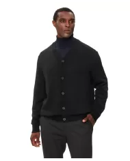 Cardigan Uomo nero in lana 6DZE1G ZM1LZ | ARMANI EXCHANGE