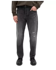 Jeans Uomo grigio con dettaglio strappo 6DZJ82 Z1YTZ | ARMANI EXCHANGE