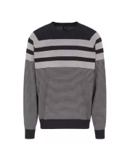 Maglia Uomo lana con motivo rugato blu 6DZM2K ZMM9Z | ARMANI EXCHANGE Maglia Uomo lana con motivo rugato blu 6DZM2K ZMM9Z | ARMANI EXCHANGE