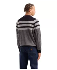 Maglia Uomo lana con motivo rugato blu 6DZM2K ZMM9Z | ARMANI EXCHANGE Maglia Uomo lana con motivo rugato blu 6DZM2K ZMM9Z | ARMANI EXCHANGE