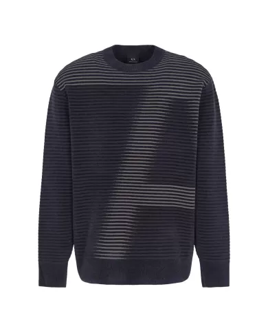 Maglia Uomo effetto sfumato logato blue 6DZM2P ZM4PZ | ARMANI EXCHANGE Maglia Uomo effetto sfumato logato blue 6DZM2P ZM4PZ | ARMANI EXCHANGE