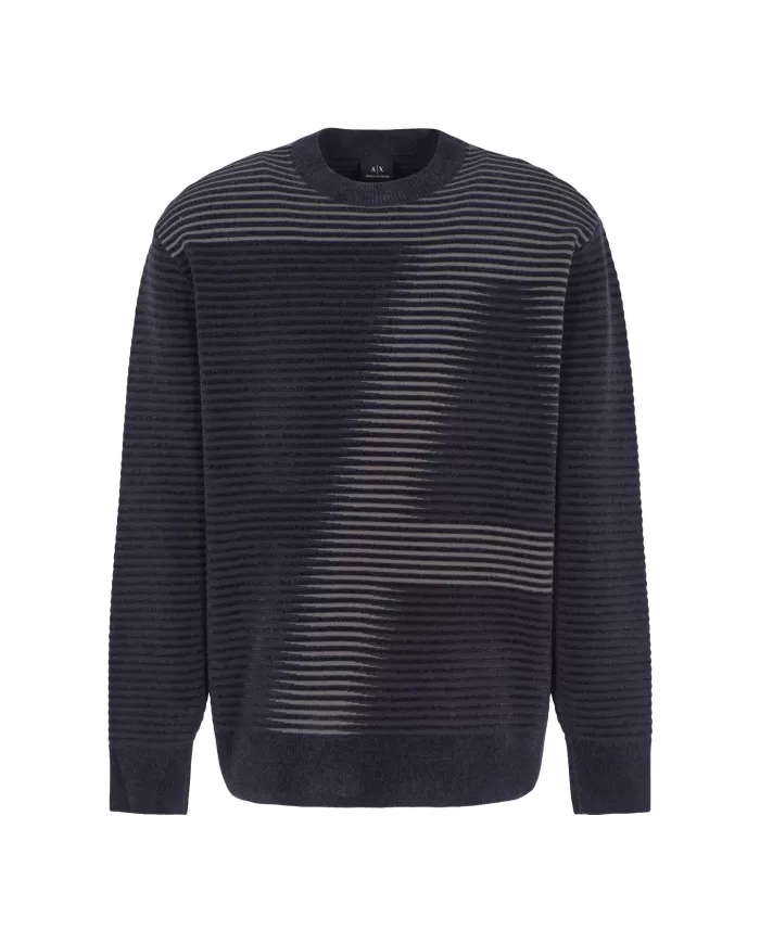 Maglia Uomo effetto sfumato logato blue 6DZM2P ZM4PZ | ARMANI EXCHANGE Maglia Uomo effetto sfumato logato blue 6DZM2P ZM4PZ | ARMANI EXCHANGE