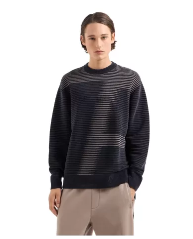 Maglia Uomo effetto sfumato logato blue 6DZM2P ZM4PZ | ARMANI EXCHANGE Maglia Uomo effetto sfumato logato blue 6DZM2P ZM4PZ | ARMANI EXCHANGE
