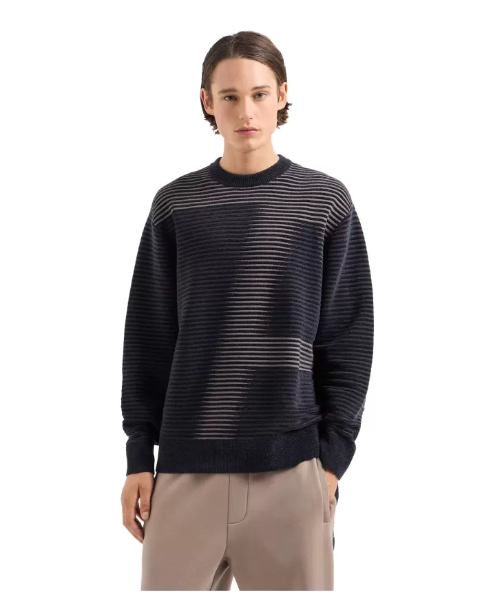 Maglia Uomo effetto sfumato logato blue 6DZM2P ZM4PZ | ARMANI EXCHANGE Maglia Uomo effetto sfumato logato blue 6DZM2P ZM4PZ | ARMANI EXCHANGE